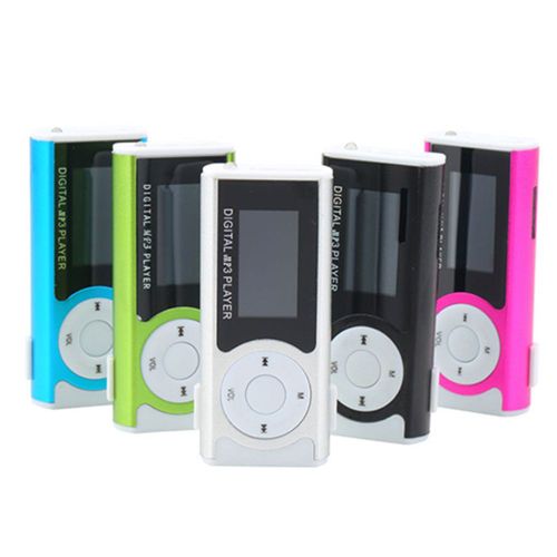 Mini lecteur multimédia de musique MP3 à Clip USB, écran LCD, prise en charge de la carte Micro SD TF de 16 go-Vert