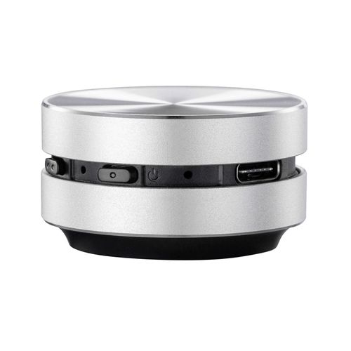 Dura MOB haut-parleur sans fil haute fidélité appel mains libres Mini Bluetooth-compatible5.0 boîte de son stéréo pour appeler-Gris argenté