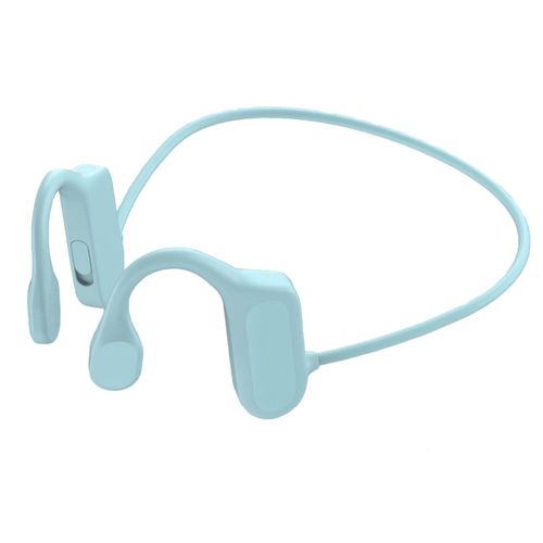 Écouteurs Bluetooth BL09, étanche IPX5, longue durée de veille, stéréo, sans fil, oreillettes suspendues, casque à Conduction osseuse, pour le sport-Bleu clair