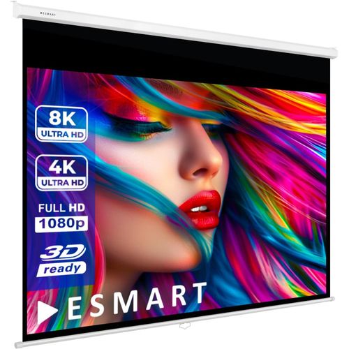 Lbgwp60 Professionnel Mirolo Écran De Projection Manuel 187 X 140 Cm (92") 4:3 Écran De Projecteur Home Cinéma Écran Rollo Lcd Led