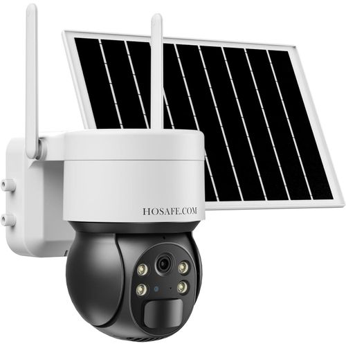 Lbgwp60 Camera Surveillance Wifi Exterieure Sans Fil Solaire Batterie,Caméras De Surveillance 360,Vision Nocturne Couleur,Conversation Bidirectionnelle,Détection De Mouvement Pir,Stockage En Nuage