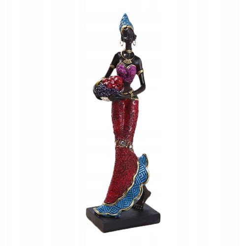 Figurines en résine de style ethnique Décoration de chambre créative Bleu comme décrit