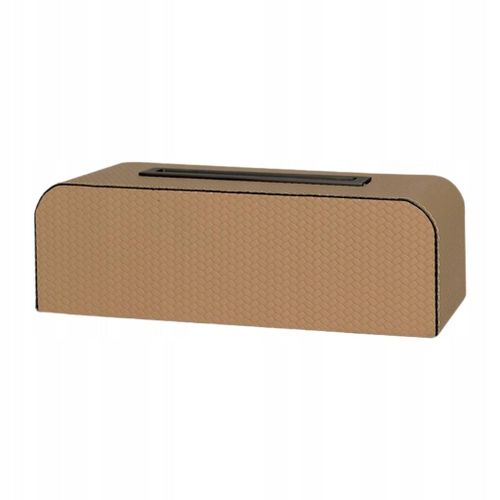 Boîte de rangement pour essuie-tout, décoration de salle de bain, rectangulaire/carrée, marron