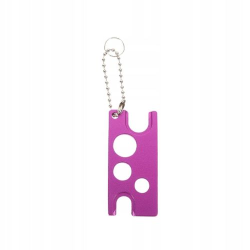 Clé à huile essentielle en métal avec porte-clés extracteur d'écrou universel violet