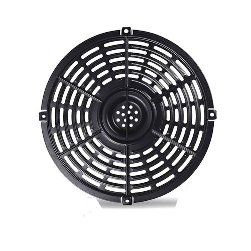 Plateau de PièCes de Rechange pour Friteuse à Air, Plaque de Bac à LéGumes à Gril Rond AméLioréE, RevêTement AntiadhéSif pour Accessoires de Friteuse à Air