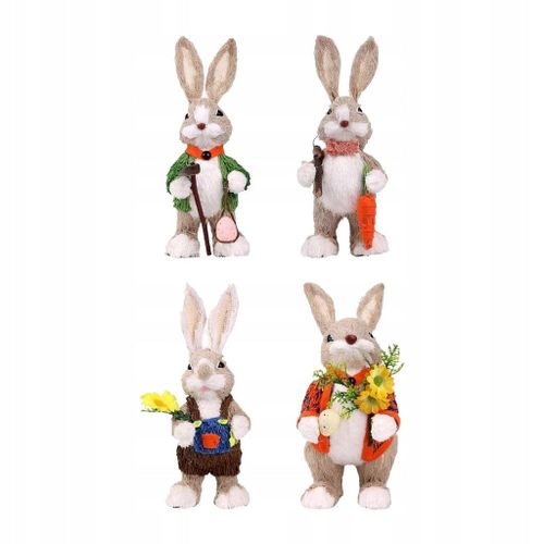 Figurine de lapin Statue de lapin Jouets pour enfants Cadeau de table Jardin Pelouse
