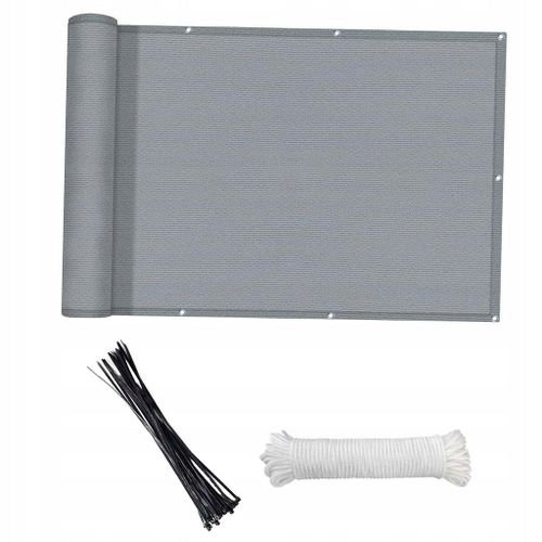 Brise-Vue Pour Balcon, Jardin, 90 X 300 Cm, Gris Anthracite