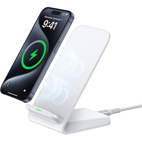 Chargeur Sans Fil 15w, Chargeur Induction Rapide Wireless Charger Stand Pour Samsung Galaxy S25/S24 Ultra/S23 Fe/S22/S21/S20/S9, Iphone 16/15/14/13/12/11 Pro , Google Pixel 9 Pro 8 7 A 6, Xiaomi