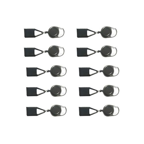 10PièCes SéRies Silicone Briquet Holder Sleeve Clip Briquet Housse de Protection Accessoires Fumeurs avec Porte-CléS RéTractable