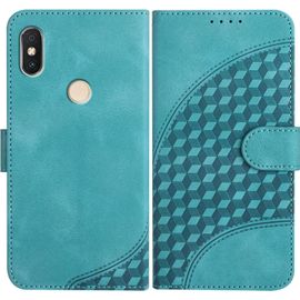 Coque Pour Xiaomi Redmi S2/Redmi Y2, Cuir Pu Étui Flip Portefeuille À Rabat Housse Avec Antichoc Magnétique Porte Cartes Stand Fonction Pour Redmi S2 - Bleu Clair
