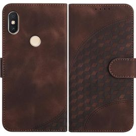 Coque Pour Xiaomi Redmi S2/Redmi Y2, Cuir Pu Étui Flip Portefeuille À Rabat Housse Avec Antichoc Magnétique Porte Cartes Stand Fonction Pour Redmi S2 - Brun