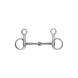 Mors Baucher Feeling Inox Satin - Taille : 115 Mm, Epaisseur Du Canon : 13 Mm, Diamètre Des Anneaux : 45 Mm, Canons : Pleins