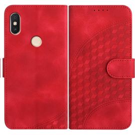 Coque Pour Xiaomi Redmi S2/Redmi Y2, Cuir Pu Étui Flip Portefeuille À Rabat Housse Avec Antichoc Magnétique Porte Cartes Stand Fonction Pour Redmi S2 - Rouge