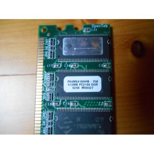 mémoire PC 512MB PC2100 DDR