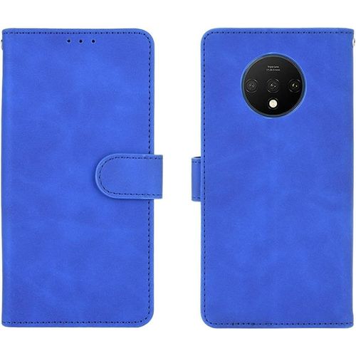 Couverture De Boîtier De Téléphone, Étui Portefeuille Pour Oneplus 7t, Boîtier De Portefeuille En Cuir Pu Avec Porte-Poignet De Carte De Crédit Housse De Protection Antichoc Pour Oneplus 7t