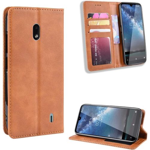 Coque Pour Nokia 2.2,Étui De Protection Coque Pour Nokia 2.2 Coque Housse Etui Cover Funda Brown