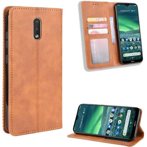 Coque Pour Nokia 2.3,Étui De Protection Coque Pour Nokia 2.3 Coque Housse Etui Cover Brown