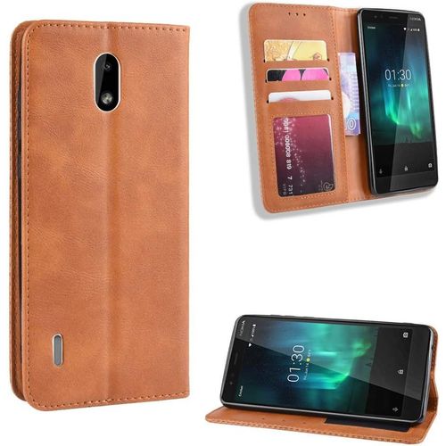 Coque Pour Nokia 3.1 C,Étui De Protection Coque Pour Nokia 3.1 C Coque Housse Etui Cover Funda Brown