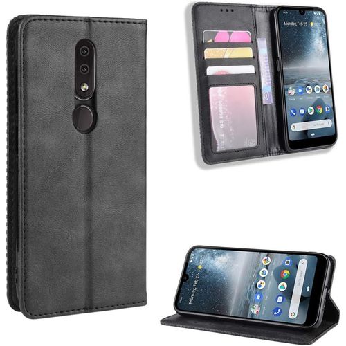 Coque Pour Nokia 4.2,Étui De Protection Coque Pour Nokia 4.2 Coque Housse Etui Cover Funda Black