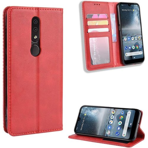Coque Pour Nokia 4.2,Étui De Protection Coque Pour Nokia 4.2 Coque Housse Etui Cover Funda Red