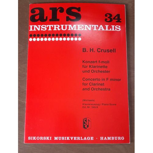 Bernhard Henrik Crusell Concerto En Fa Mineur Op. 5