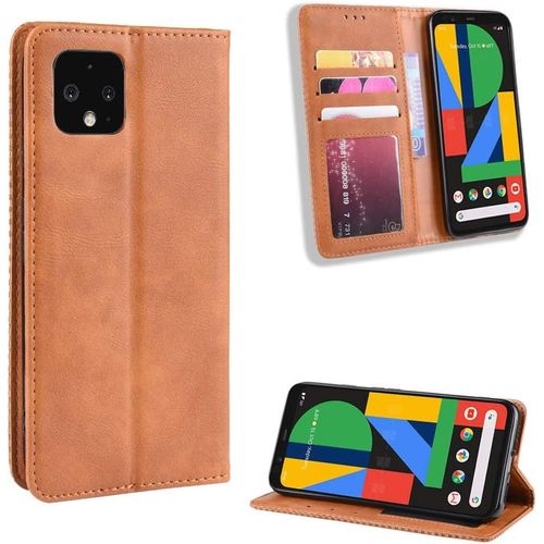 Coque Pour Google Pixel 4,Étui De Protection Coque Pour Google Pixel 4 G020i G020m G020n Coque Housse Etui Cover Funda Brown