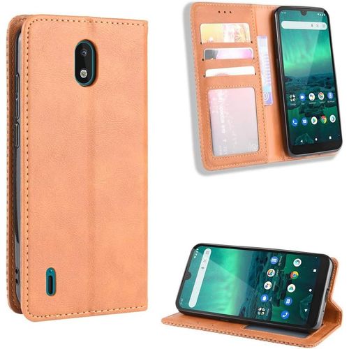 Coque Pour Nokia 1.3,Étui De Protection Coque Pour Nokia 1.3 2020 Coque Housse Etui Cover Brown