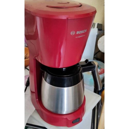 Cafetière filtre Bosch FD 9302 fd9302 10 tasses rouge avec bol verseur en inox gris et noir perfectionnistes