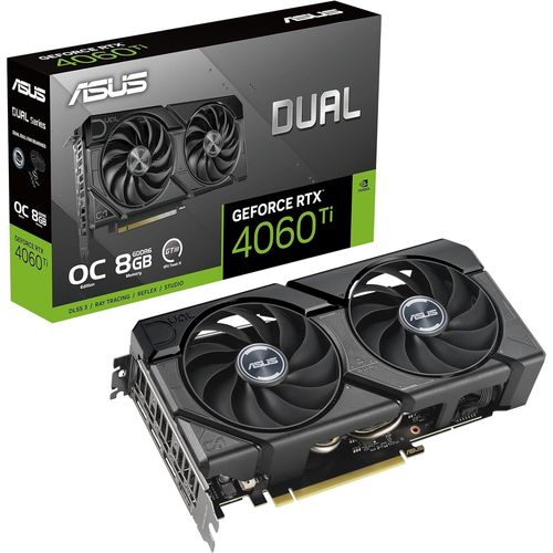 Carte graphique Asus Dual-RTX4060TI-O8G 8 GO RAM Geforce RTX 4060 TI