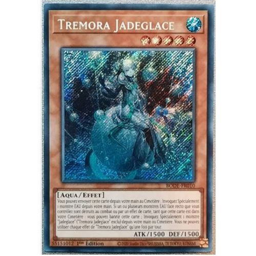 Yu Gi Oh Bode Fr010 Tremora Jadeglace Secret Rare