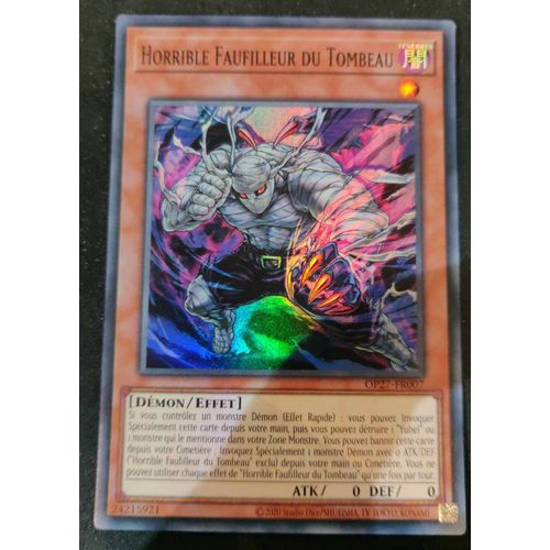 Yu Gi Oh Op27 Fr007 Horrible Faufilleur Du Tombeau Super Rare