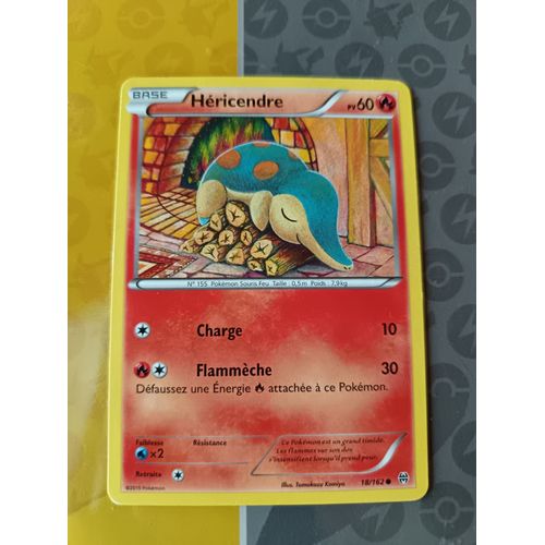 Carte Pokemon Héricendre (18/162) Et Son Évolution : Feurisson (19/162)