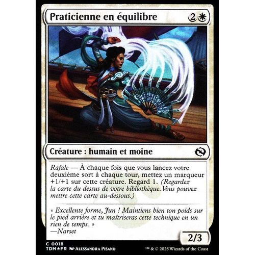 Praticienne En Équilibre - Foil - Magic - Tarkir La Tempête Des Dragons - C - 18