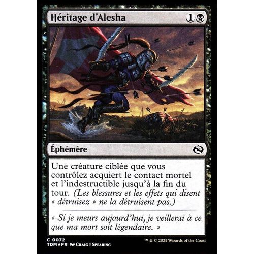 Héritage D' Alesha - Foil - Magic - Tarkir La Tempête Des Dragons - C - 72