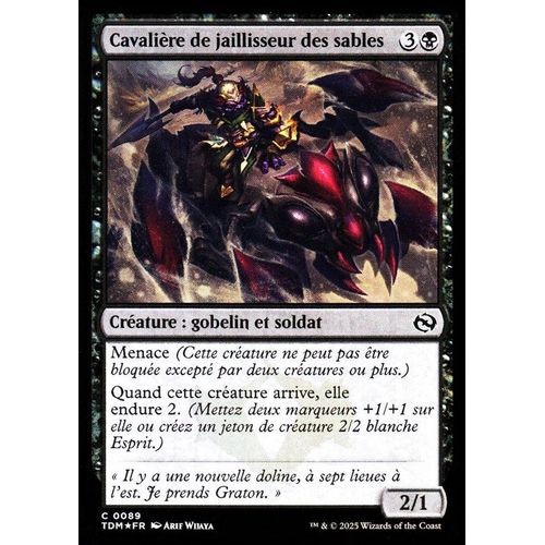 Cavalière De Jaillisseur Des Sables - Foil - Magic - Tarkir La Tempête Des Dragons - C - 89