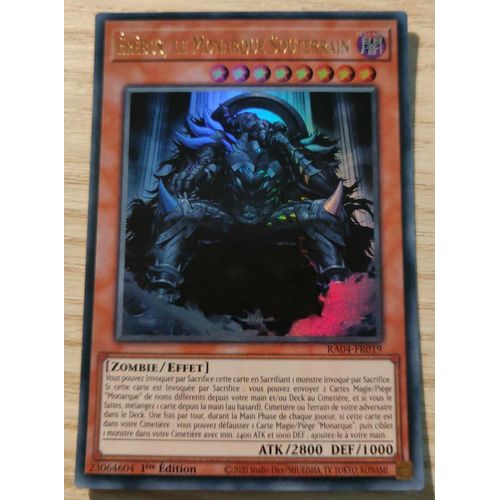 Yu Gi Oh Ra04 Fr019 Erebus The Underworld Monarch Ultra Rare