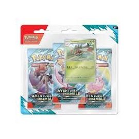 Asmodee Pokémon Jcc - Écarlate Et Violet - Pack Blister De 3 Boosters Ev09 Aventures Ensemble Baggaïd Ou Yanmega (1 Booster Aléatoire) - Fr