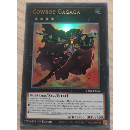 Yu Gi Oh Ra04 Fr064 Cowboy Gagaga Ultra Rare