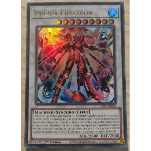 Yu Gi Oh Ra04 Fr058 Phenix Crystron Ultra Rare