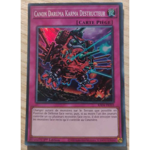 Yu Gi Oh Ra04 Fr103 Canon Daruma Karma Destructeur Super Rare