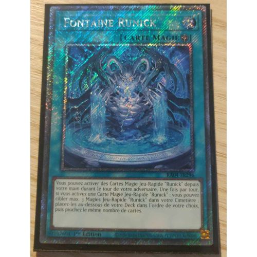 Yu Gi Oh Ra04 Fr296 Fontaine Runick Platinum Rare