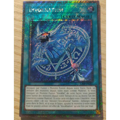 Yu Gi Oh Ra04 Fr281 Invokhation Platinum Rare