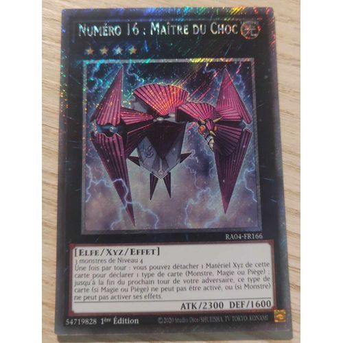 Yu Gi Oh Ra04 Fr166 Numéro 16 Maître Du Choc Platinum Rare