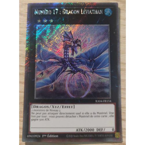 Yu Gi Oh Ra04 Fr154 Numéro 17 Dragon Léviathan Platinum Rare