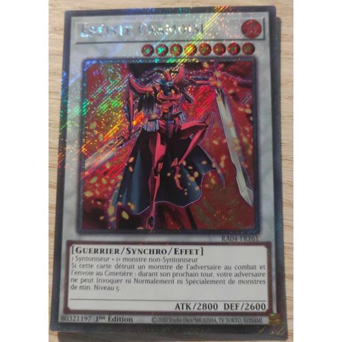 Yu Gi Oh Ra04 Fr161 Épéiste Cramoisi Platinum Rare