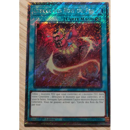 Yu Gi Oh Ra04 Fr195 Cercle Des Rois Du Feu Platinum Rare