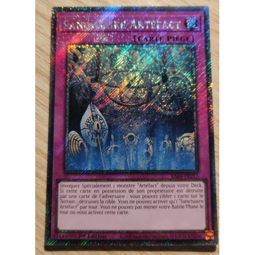 Yu Gi Oh Ra04 Fr217 Sanctuaire Artefact Platinum Rare
