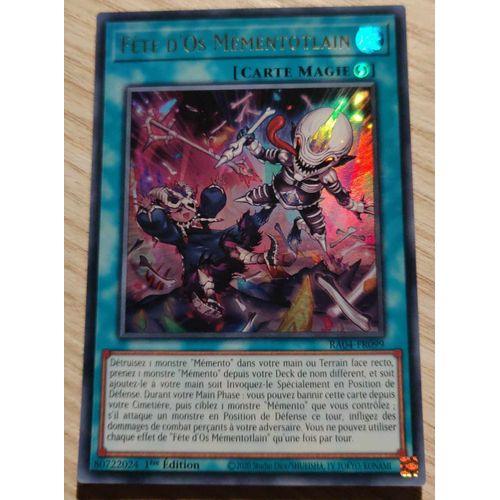Yu Gi Oh Ra04 Fr099 Fête D'Os Mémentotlain Ultra Rare