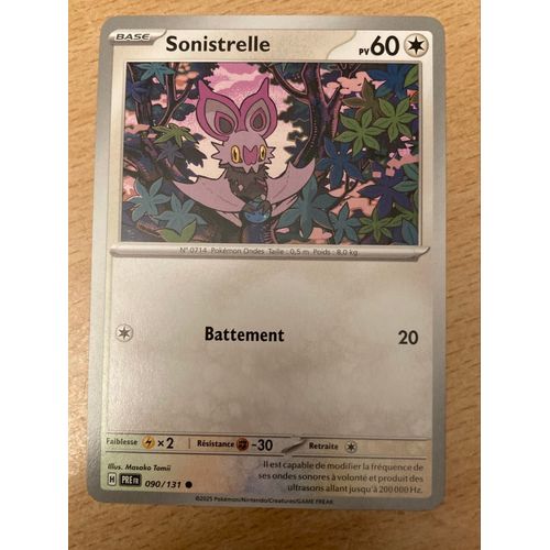 (1110) Sonistrelle 90/131 Pokemon 