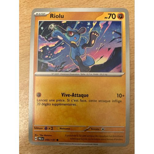 (1080) Riolu 50/131 Pokemon 
